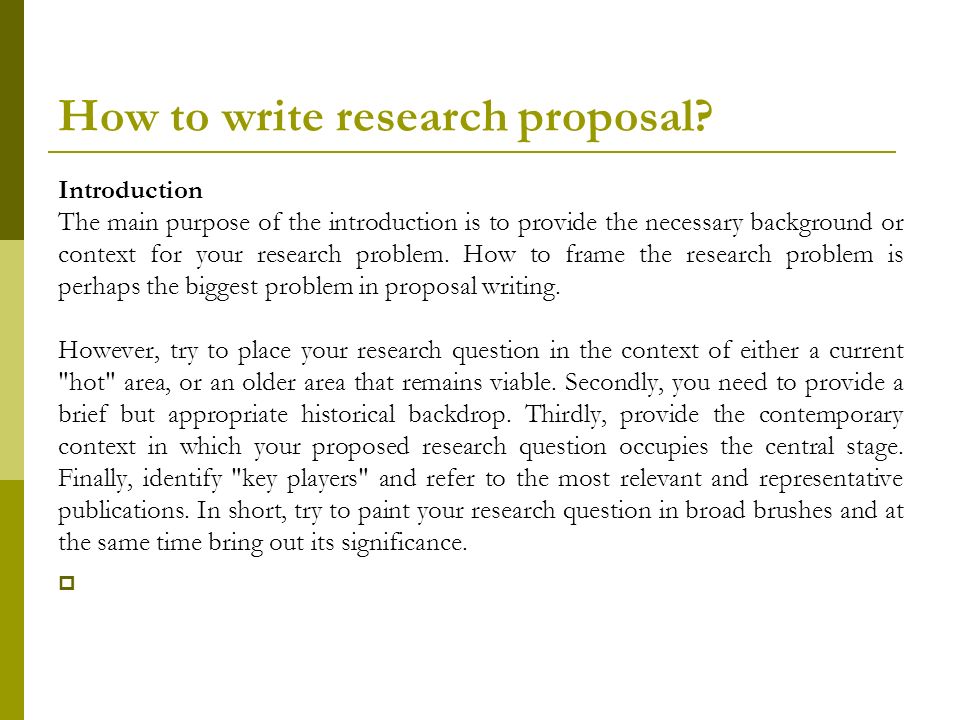 How to Write a Policy Proposal